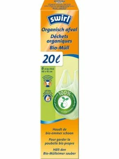 Swirl Sacs Poubelle Pour Déchets Verts 20 L, 6 Pièce/s - Sacs Poubelle