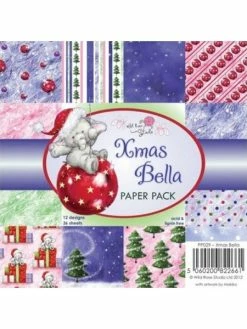 36 Papiers Fantaisis 15.2 X 15.2 Cm Wild Rose Studio XMAS BELLA