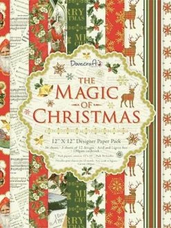 36 Papiers Fantaisis DOVECRAFT COLLECTIONS 30.5 Cm THE MAGIC OF CHRISTMAS