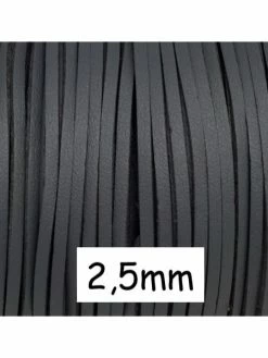 La Cuisine Des Perles 3m Lanière Simili Cuir Couleur Gris 2,5mm. Idéal Création Diy
