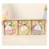 Czech Beads Exclusive 3pcs Mix Easter Bunny Egg Decorations Suspendues En Bois, Wreath Craft, Décor Maison, Party Diy, Chi