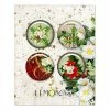 LEMON CRAFT 4 Badges Métal Décoration Scrapbooking 2,5 Cm LemonCraft CHRISTMAS CAROLS