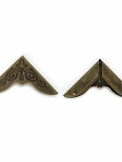 AUTRE 4 Coins En Métal Bronze Décor 4