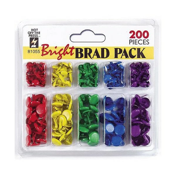 HOT OFF THE PRESS 40 Attaches Parisiennes Rondes Bright 1 HOT OFF THE PRESS 40 Attaches Parisiennes Rondes Bright