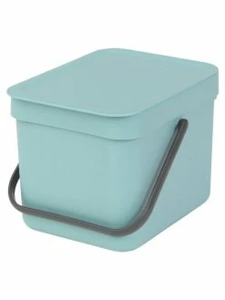 Brabantia Seau à Compost Sort & Go 6 L, Menthe - Bac à Compost