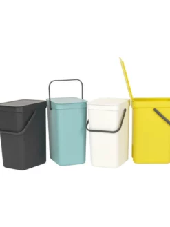 Brabantia Bacs De Recyclage Sort & Go 12 L, Gris Foncé - Bac à Compost -V-Zug shop 434627 3 5