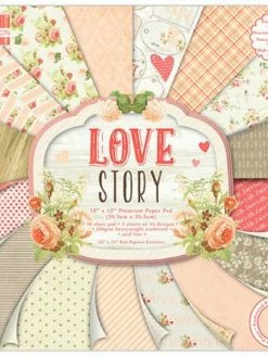 48 Papiers Fantaisis First Edition 30.5 Cm LOVE STORY