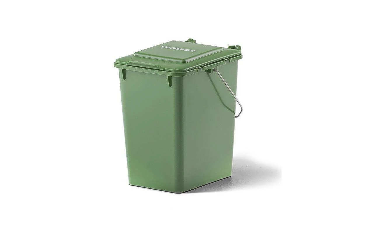 Verwo Seau à Compost Avec Couvercle 10 L, Vert - Bac à Compost 1 Verwo Seau à Compost Avec Couvercle 10 L, Vert - Bac à Compost