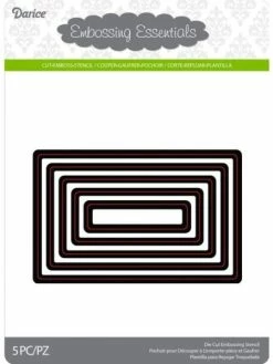 5 Dies Rectangle Darice