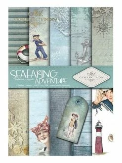 5 Papiers Scrapbooking 21 X 29.7 Cm ITD Collection SEAFARING ADVENTURE