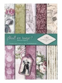 5 Papiers Scrapbooking 21 X 29.7 Cm ITD Collection SHALL WE TANGO