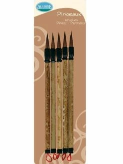 Aladine 5 Pinceaux Pour Encres à Peindre