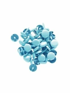 50 Brads / Attaches Parisiennes Bleu – 8 Mm – Kesi'Art