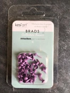 Kesi'Art 50 Petites Attaches Parisiennes Rondes Couleur Parme