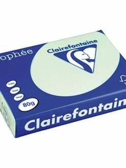 CLAIREFONTAINE 500 Feuilles A4 - 80G Vert Clair - Trophée Clairefontaire 1975C