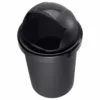 ROTHO Poubelle à Bascule Roll Bob 30 L, Noir - Poubelle à Battant