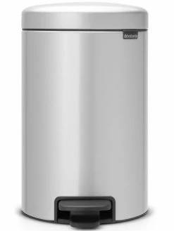 Brabantia Poubelle à Pédale NewIcon 12 L, Gris Métallisé - Poubelle à Pédale