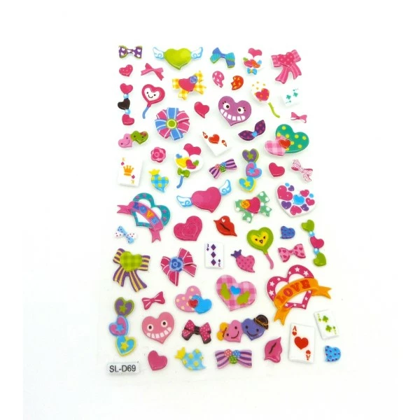 La Cuisine Des Perles 55 Stickers Thème Love, Coeur Taille Variable De 9mm À 16mm 1 La Cuisine Des Perles 55 Stickers Thème Love, Coeur Taille Variable De 9mm À 16mm