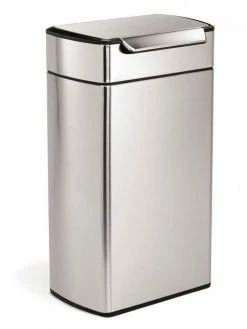 Simplehuman Poubelle Touch Touch-bar CW2014 40 L, Argenté - Poubelle Tactile