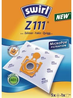 Swirl Sac Filtrant Pour Aspirateur Z 111 5 Pièce/s - Sac à Poussière