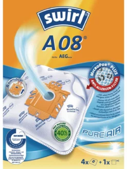 Swirl Sac Filtrant Pour Aspirateur A 08 4 Pièce/s - Sac à Poussière