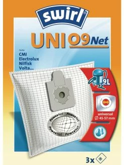 Swirl Sac Filtrant Pour Aspirateur UNI09 3 Pièce/s - Sac à Poussière