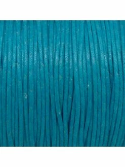 La Cuisine Des Perles 5m Cordon Coton Ciré 1,5mm De Couleur Bleu Turquoise