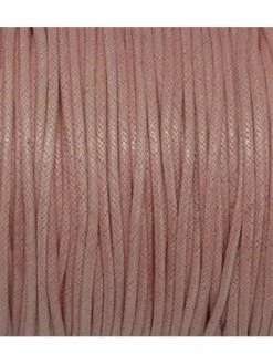 La Cuisine Des Perles 5m Cordon Coton Ciré 1,5mm De Couleur Rose Pâle, Rose Layette