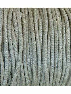 La Cuisine Des Perles 5m Cordon Coton Ciré 2mm Kaki Clair, Beige Vert