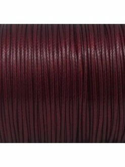La Cuisine Des Perles 5m Cordon Polyester Enduit 1,5mm Souple Imitation Cuir Rouge Bordeaux Brillant