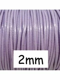 La Cuisine Des Perles 5m Cordon Polyester Enduit 2mm Souple Imitation Cuir Couleur Parme
