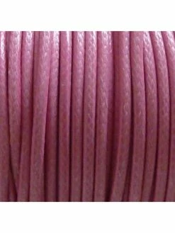 La Cuisine Des Perles 5m Cordon Polyester Enduit 2mm Souple Imitation Cuir De Couleur Rose Bonbon