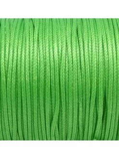 La Cuisine Des Perles 5m Cordon Polyester Enduit Souple 1,5mm Imitation Cuir Vert Pomme