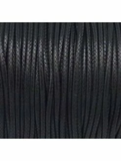 La Cuisine Des Perles 5m De Cordon Polyester Enduit 1,5mm Souple Noir Brillant