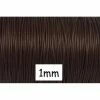 La Cuisine Des Perles 5m De Cordon Polyester Enduit 1mm Souple Marron Brillant