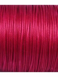 La Cuisine Des Perles 5m De Cordon Polyester Enduit 1mm Souple Rose Fuchsia Brillant