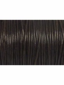 La Cuisine Des Perles 5m De Cordon Polyester Enduit Souple 1,5mm Imitation Cuir Marron Foncé