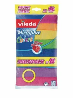 Vileda Chiffon De Nettoyage En Microfibre 8 Pièce/s, Multicolore - Chiffon De Nettoyage