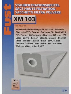 Fust XM 103 / KST-605 - Sac à Poussière