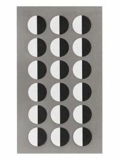 Rico Design 72 Autocollants Yeux Ronds Blanc Et Noir - 1,5 Cm
