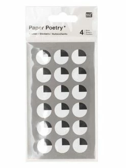 Rico Design 72 Autocollants Yeux Ronds Regard Côté - 1,5 Cm