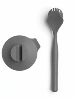 Brabantia Brosse à Vaisselle Côté évier Gris Foncé - Brosse De Nettoyage