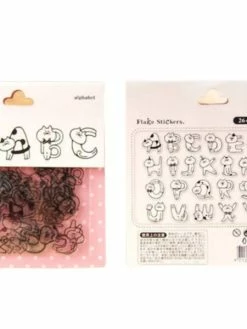 Czech Beads Exclusive 78pcs Jeu De Chat, Animal De Compagnie, Les Lettres De L'Alphabet Message Du Papier Transparent Auto