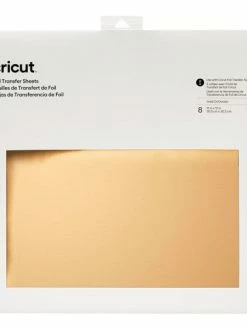 8 Feuilles De Transfert Foil Or Et Blanc 30,5 X 30,5 Cm Cricut