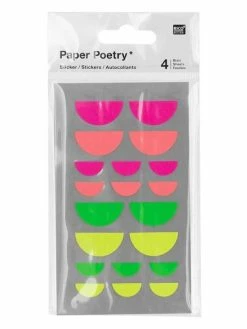 Rico Design 80 Autocollants Bouche Fluo