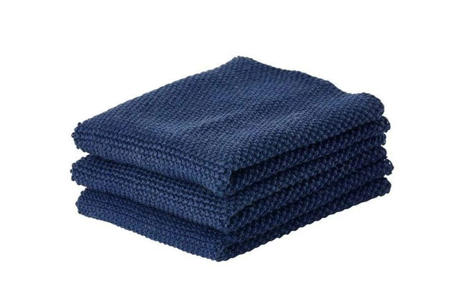Zone Denmark Torchon à Vaisselle 27 Cm X 27 Cm, 3 Stück, Bleu Foncé - Chiffon De Nettoyage 1 Zone Denmark Torchon à Vaisselle 27 Cm X 27 Cm, 3 Stück, Bleu Foncé - Chiffon De Nettoyage