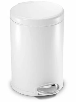 Simplehuman Poubelle à Pédale 4,5 L, Blanc - Poubelle à Pédale