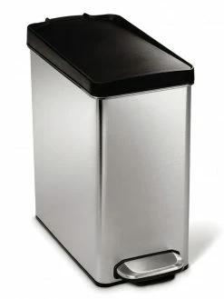Simplehuman Poubelle à Pédale CW1180CB 10 Litres, Argent - Poubelle à Pédale