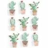 Graine Créative 9 Stickers 3D - Cactus Mexicains 4,5 Cm