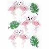 Graine Créative 9 Stickers 3D - Flamants Rose 5,5 Cm